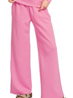 Zenana-Scuba Pants-pink